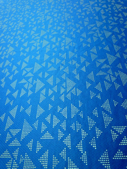 三角形图案蓝色反光布