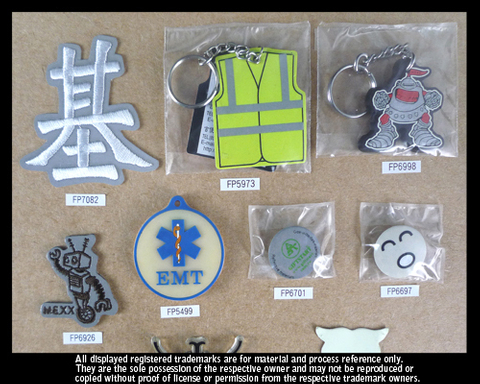 反光标(刺绣,胸针,吊饰)