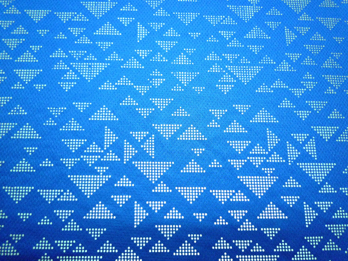 三角形圖案藍色反光布