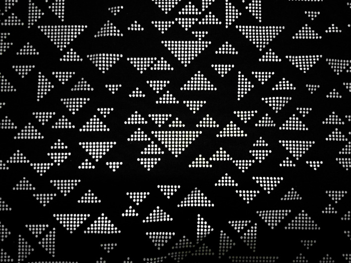 三角形圖案黑色反光布