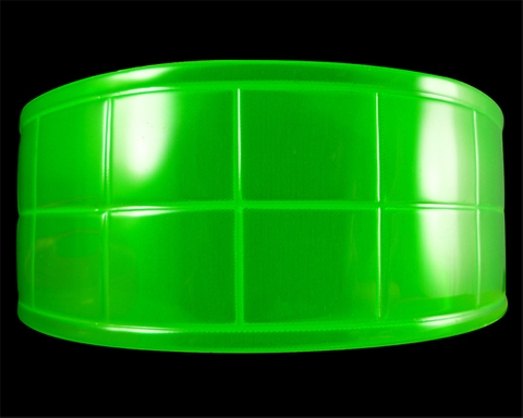 反光PVC-绿色有格