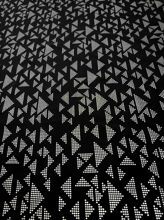 三角形圖案黑色反光布